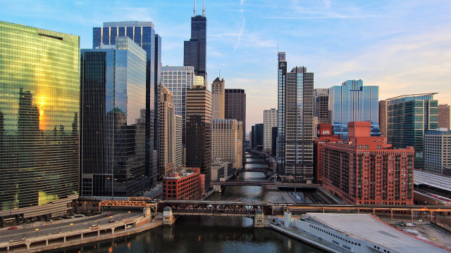 City river bridge train architecture free wallpaper - medium preview image