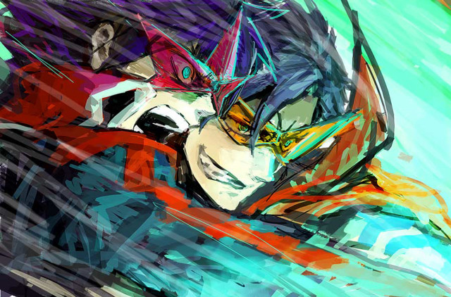 Baiōken eishun madhouse neoexpressionism man free wallpaper - medium preview image