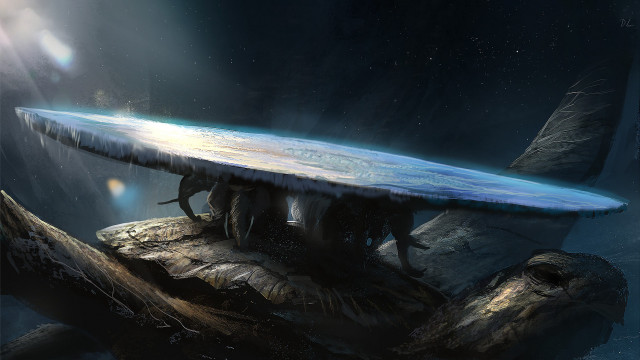 Futuristic floating water sky sunbeam free wallpaper - medium preview image
