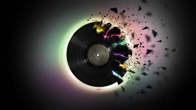 Bird record rainbow sky silhouette free wallpaper - medium preview image