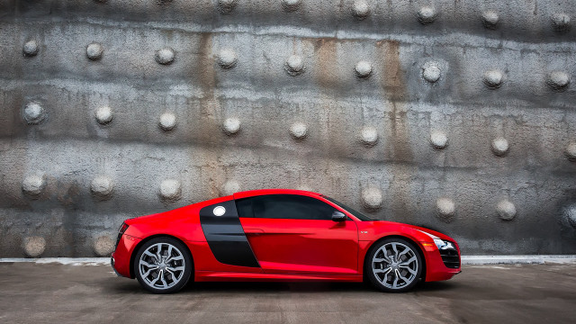 Red sports car moon night free wallpaper - medium preview image