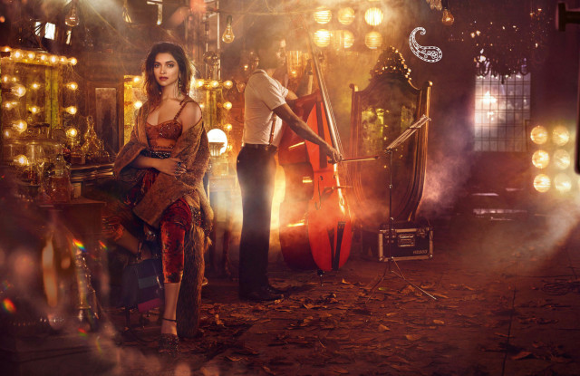 Woman musical instrument man suit free wallpaper - medium preview image