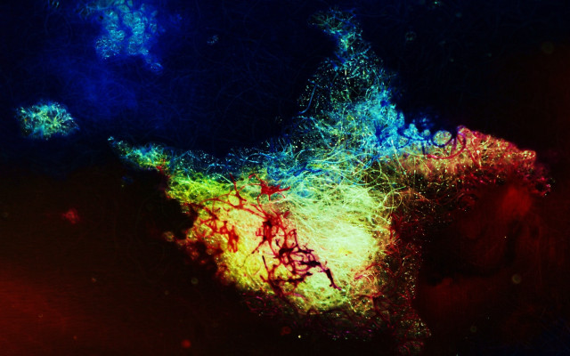 Colorful particles night sky fire free wallpaper - medium preview image