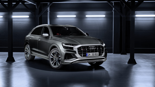 Silver suv garage black white free wallpaper - medium preview image