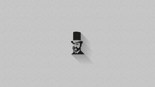 Bearded man top hat gray free wallpaper - medium preview image