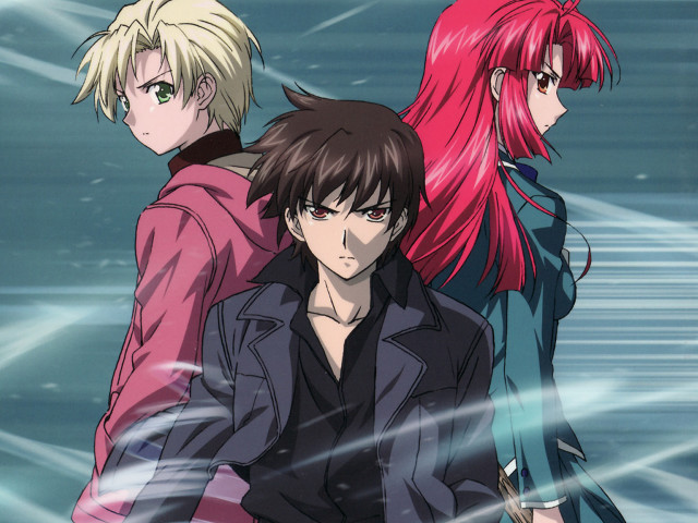 Anime characters group standing water free wallpaper - medium preview image