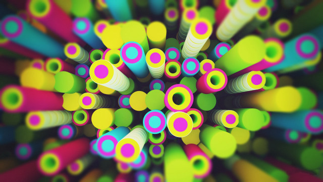 Colorful pencils black white green free wallpaper - medium preview image