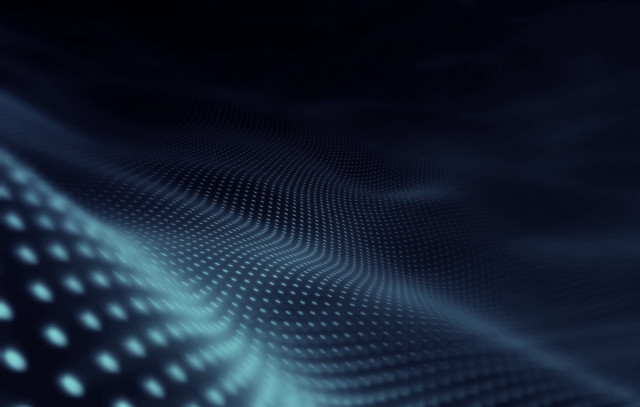 Blue pattern circles dots black free wallpaper - medium preview image