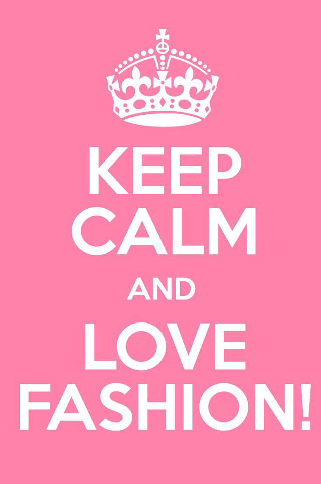 Keep calm love fashion poster free wallpaper - medium preview image