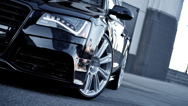 Black car clock building 3d free wallpaper - medium preview image