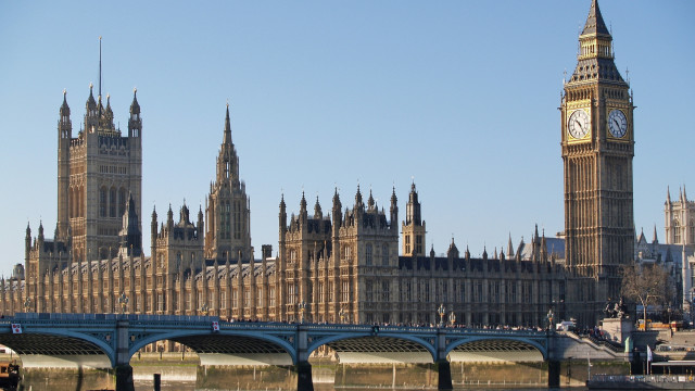 Large building clock tower bridge #5 free wallpaper - medium preview image