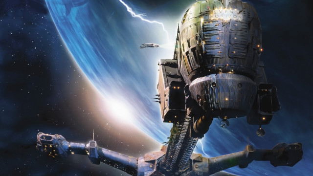 Sci fi space station galaxy free wallpaper - medium preview image