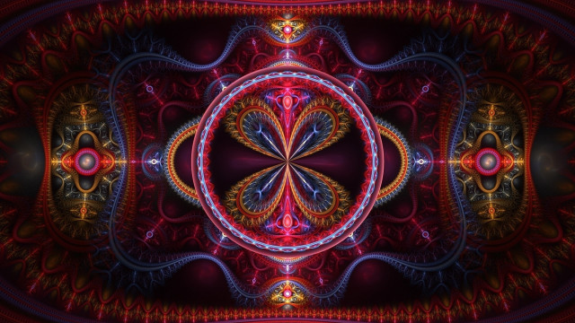 Colorful abstract circular red blue free wallpaper - medium preview image