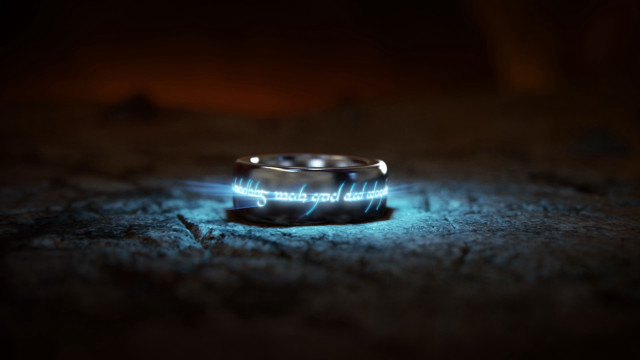 Glowing ring dark background aya free wallpaper - medium preview image