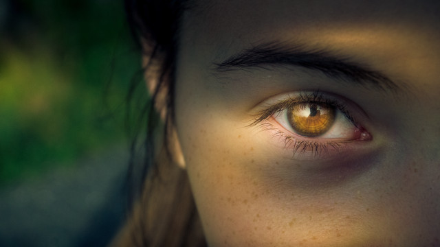 Eye closeup greenfield photorealism macro #2 free wallpaper - medium preview image
