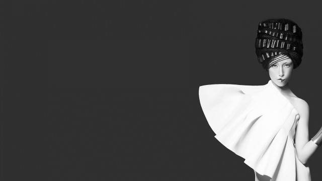 Woman white dress black hat #6 free wallpaper - medium preview image