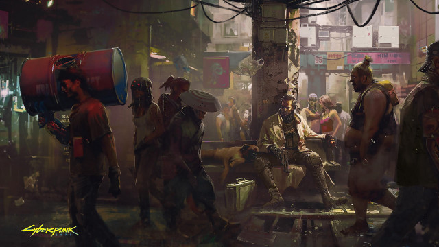 City street group man bench free wallpaper - medium preview image
