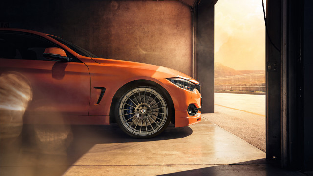 Garage car open door panfuturism free wallpaper - medium preview image