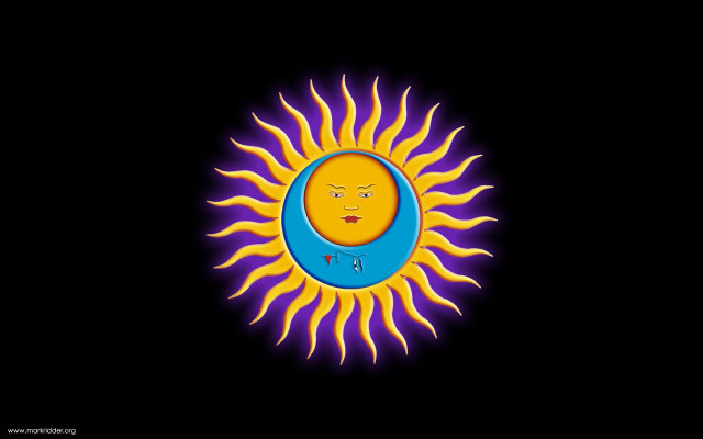 Sun face dark sky black free wallpaper - medium preview image