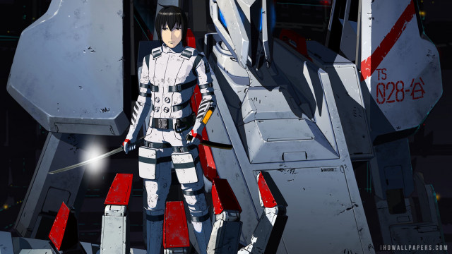 Futuristic man robot space suit free wallpaper - medium preview image