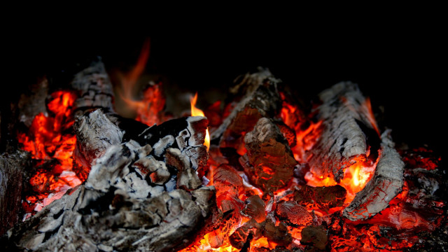 Fire flames autumn breathing embers free wallpaper - medium preview image