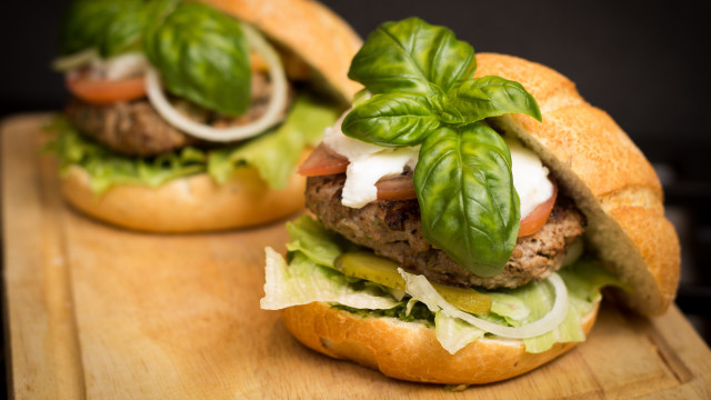 Closeup sandwiches basil onions food free wallpaper - medium preview image