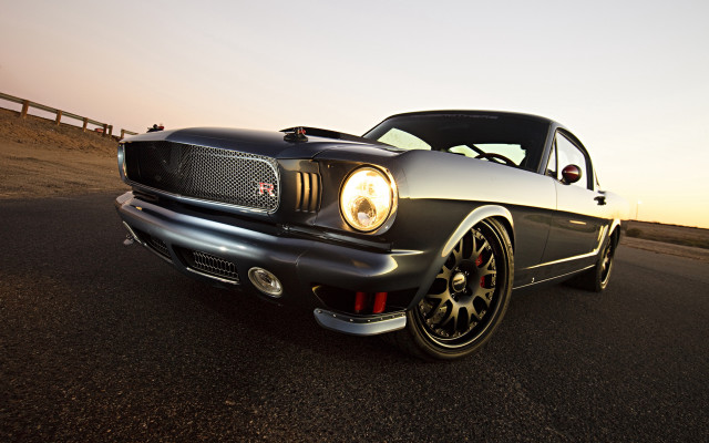 Mustang sunset cobra 3d render free wallpaper - medium preview image