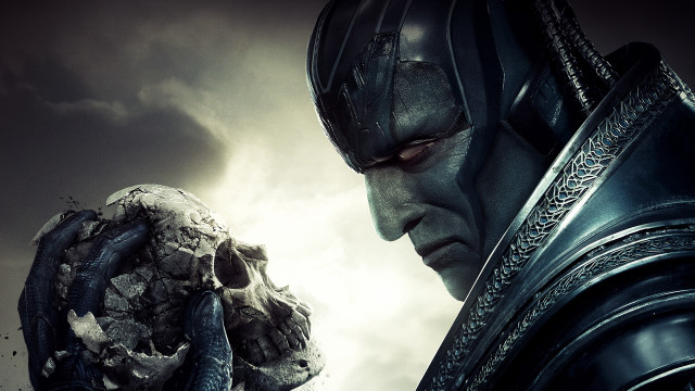 Man skull giant cloudy sky free wallpaper - medium preview image