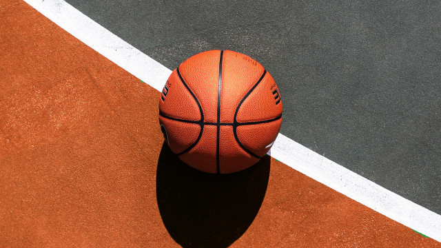 Basketball shadow court white line free wallpaper - medium preview image