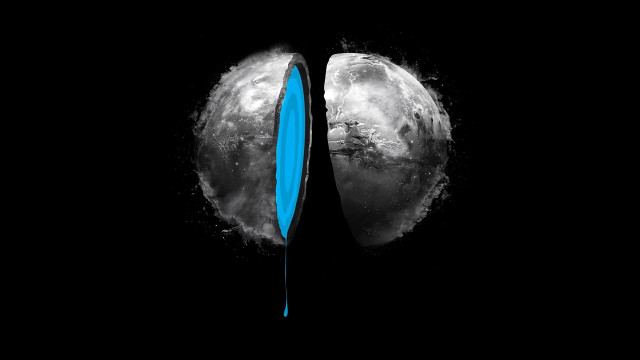 Scissors cut moon planet star free wallpaper - medium preview image