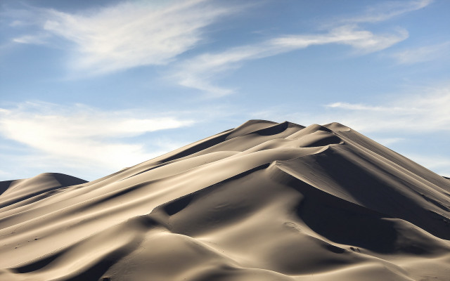 Large sand dune cloudy sky free wallpaper - medium preview image