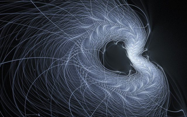 Mandelbrot spiral generative art fireworks free wallpaper - medium preview image