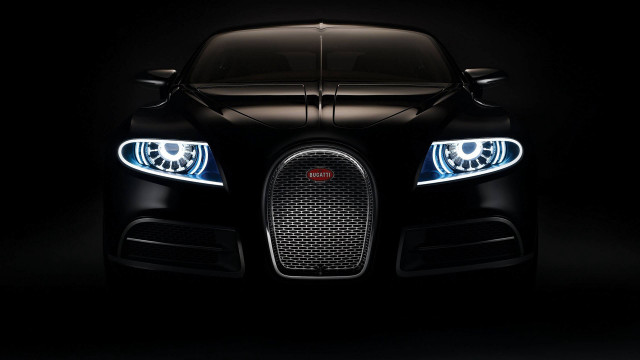Bugatti headlights glowing dark dahlov free wallpaper - medium preview image