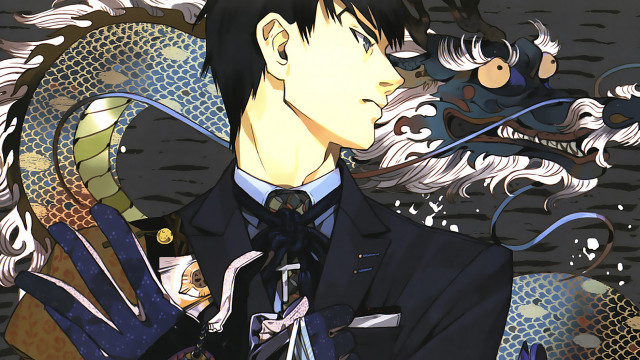 Man suit tie dragon snake free wallpaper - medium preview image