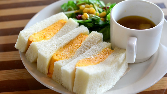 Plate coffee salad spoon fork free wallpaper - medium preview image