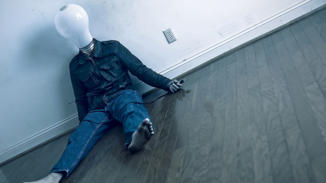 Surreal military figure lamp light free wallpaper - medium preview image