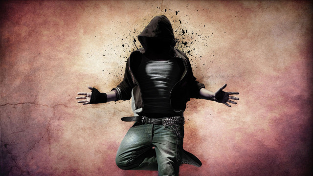Man hooded jacket green pants #6 free wallpaper - medium preview image