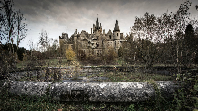 Castle forest pipe gothic architecture free wallpaper - medium preview image