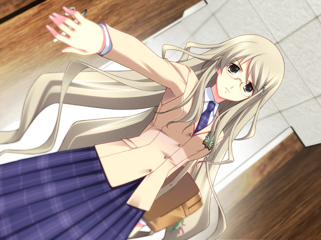 Girl school uniform arms out #2 free wallpaper - medium preview image