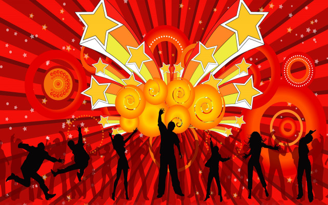 Dancing stars fireworks american flag free wallpaper - medium preview image