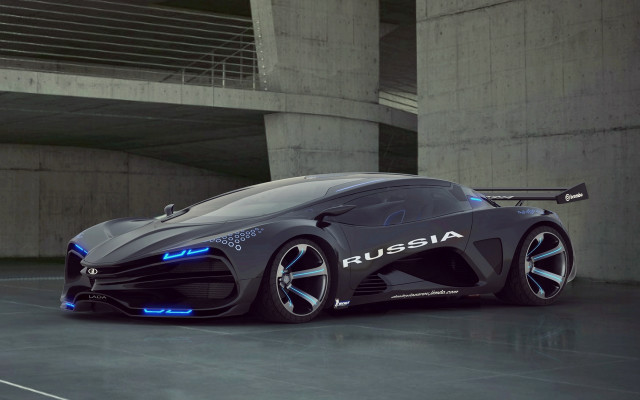 Futuristic car parking garage bridge #2 free wallpaper - medium preview image