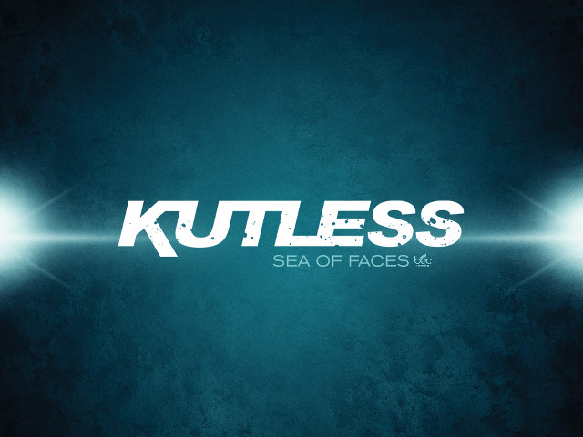 Blue background kutles glowing lights free wallpaper - medium preview image