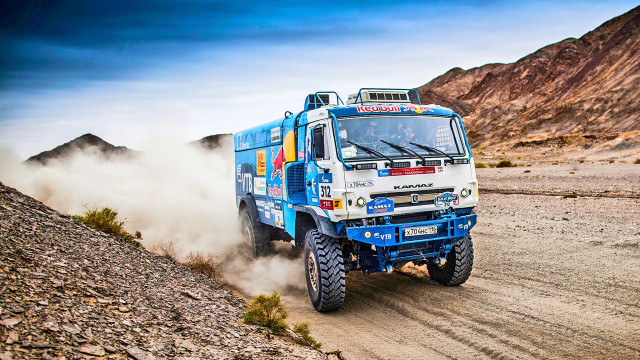 Truck dirt road desert dust #2 free wallpaper - medium preview image