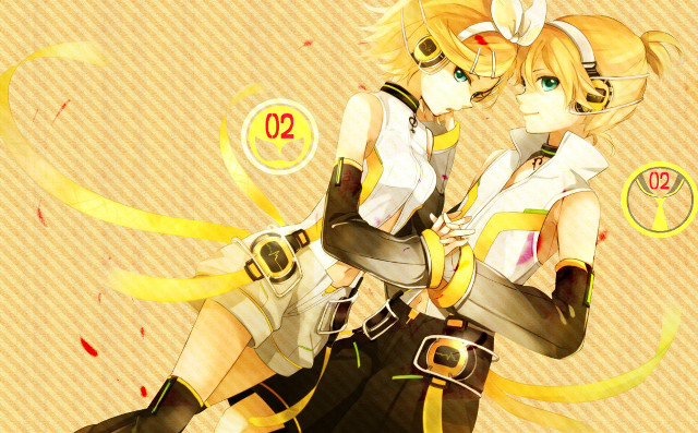 Anime girls blonde hair white free wallpaper - medium preview image