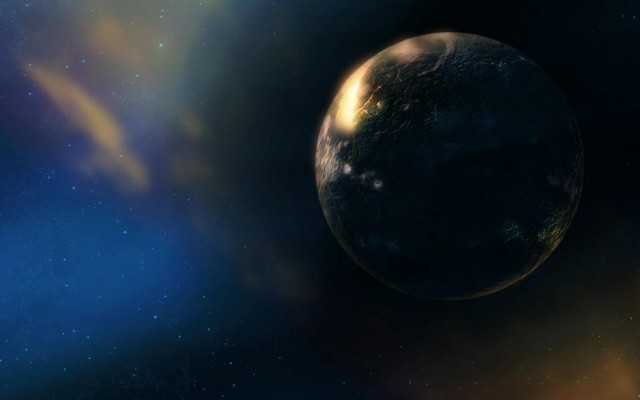Planet star background blue sky free wallpaper - medium preview image