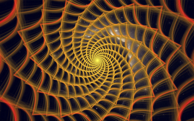 Mandelbrot spiral abstract night sky free wallpaper - medium preview image