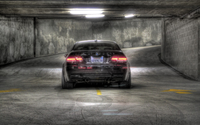 Tunnel parking lens flattened matte free wallpaper - medium preview image