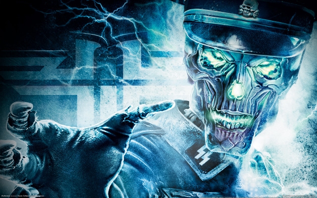 Creepy man uniform dog lightning free wallpaper - medium preview image
