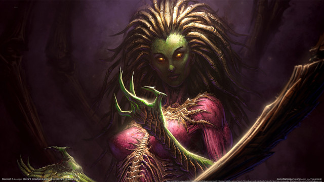 Weird creature knife glowing eyes free wallpaper - medium preview image