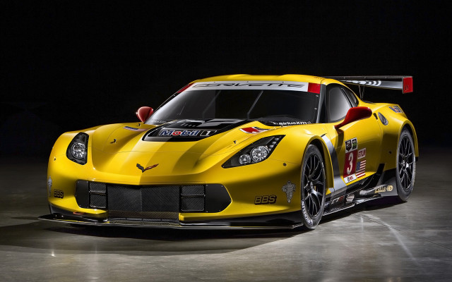 Yellow sports car red stripe #5 free wallpaper - medium preview image